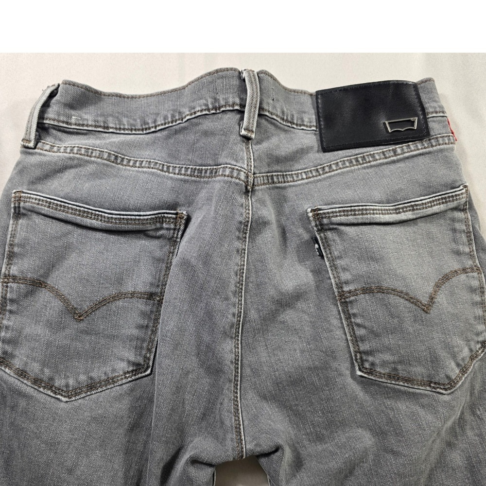 Levi's Premium Red Loop 511 Slim Fit Jeans Mens 30x32 Grey Stretch Denim